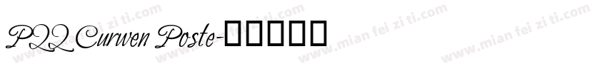 P22 Curwen Poste字体转换